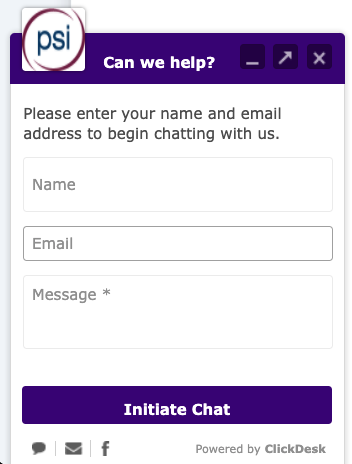 PSI Support Window